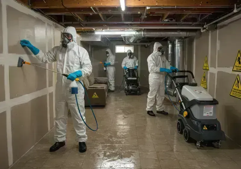 Basement Moisture Removal and Structural Drying process in Pendleton County, KY